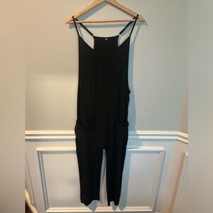 Black Women's Stretchy Ankle Length Jumpsuit